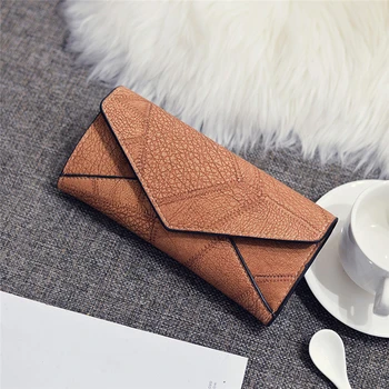 

2020 New 1PC The Latest Style Wallet Women Pu Leather Matte Clutch Long Purse Wallet Card Handbags Multiple Colors Available