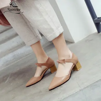 

Sgesvier Size 46 Vintage Women Thick Heel Sandals Round Toe Bowknot Summer Shoes Women Bowtie Med Heel Sandals Women Shoes G146