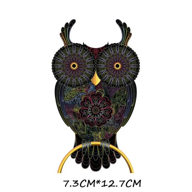 ZOTOONE Cartoon animal patch paste heat transfer vinyl owl elephant butterfly costume DIY micro chapter hot press patch sticker 1230