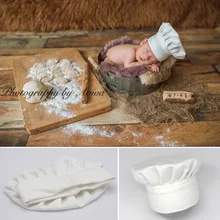 Одежда для новорожденных аксессуары реквизит для фотосессии вспомогательная шляпа шеф-повара для новорожденных здоровье хлопковые шапки моделирование