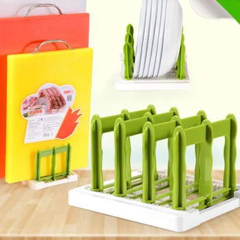 

Kitchen Organizer Pot Lid Rack Extended Stainless Steel Spoon Plate Holder Shelf Cooking Dish Tray Stand Accessories Storage