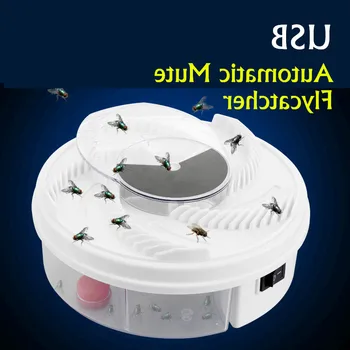 

Insect Traps Fly Trap Electric USB Automatic Flycatcher Fly Trap Pest Reject Control Repeller Catcher Mosquito Flying Fly Killer