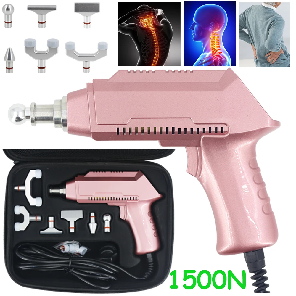 

30 Levels Of Strength Adjustable Electric Chiropractic Adjusting Tool Spine Correction Massager Massage Gun 1500N Impulse Adjust