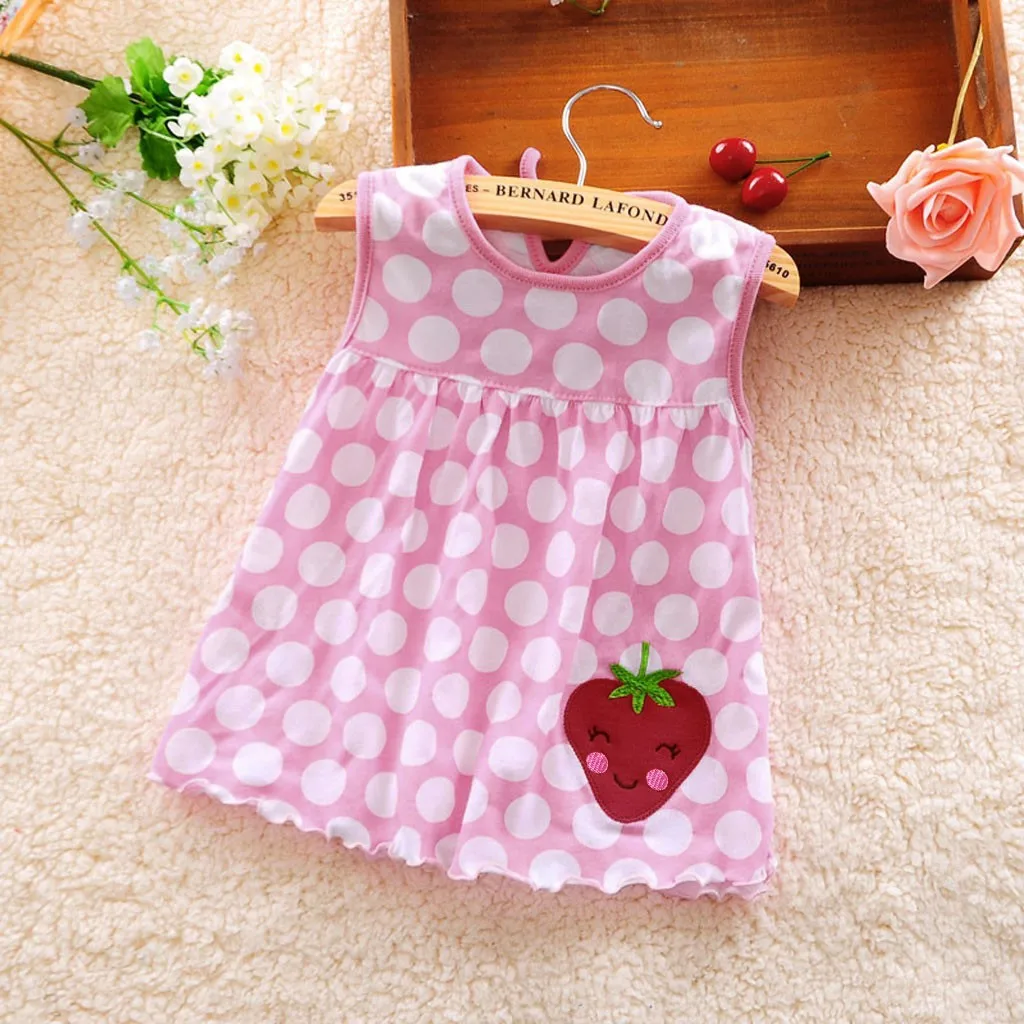 

2020 Summer Baby Dress Beautiful Fashion Girls Infant Princess Dresses A-Line Cotton Children Soft Clothes Kids Clothing Dress