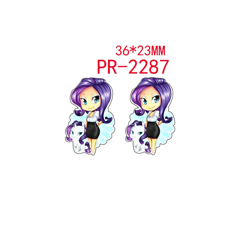 2287 30 шт мультфильм персонаж плоское украшение из смолы pr 2297 - Цвет: 2287