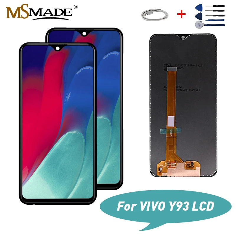 

6.2" Original For Vivo Y93 Y93S Y93ST LCD Display Touch Screen Digitizer Replacement Parts With Frame Free Shipping + Gift
