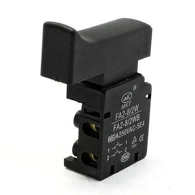 

Electric Tool 4 Terminals DPST Momentary 2 NC Trigger Switch 4A 250VAC