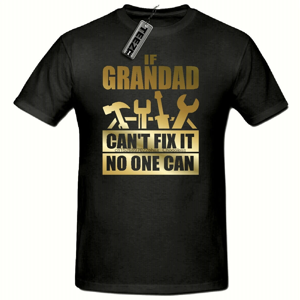 Мужская футболка с надписью GOLD IF GRANDAD | одежда