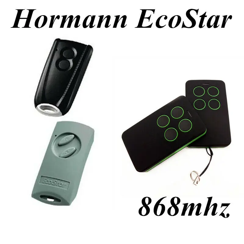 

HORMANN ECOSTAR RSC2 RSE2 433.92MHz remote garage gate control clone ECOSTAR rolling code command key duplicator