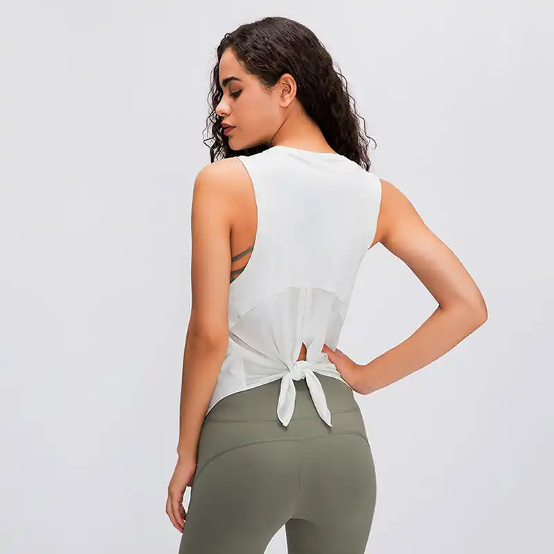 tie back yoga tank