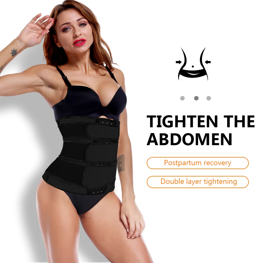 Waist Trainer Slimming Belt Body Shaper Slim Belt For Women Tummy Control Modeling Strap Corset Waist Cincher Trimmer Girdle-4