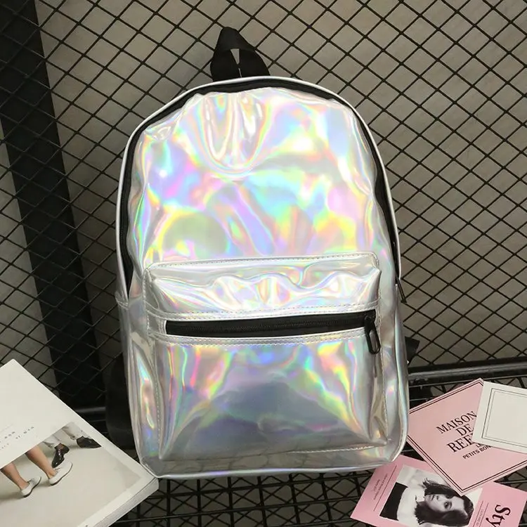 Новая Светоотражающая и сумка рюкзак женская PU школьная для студентов дорожная