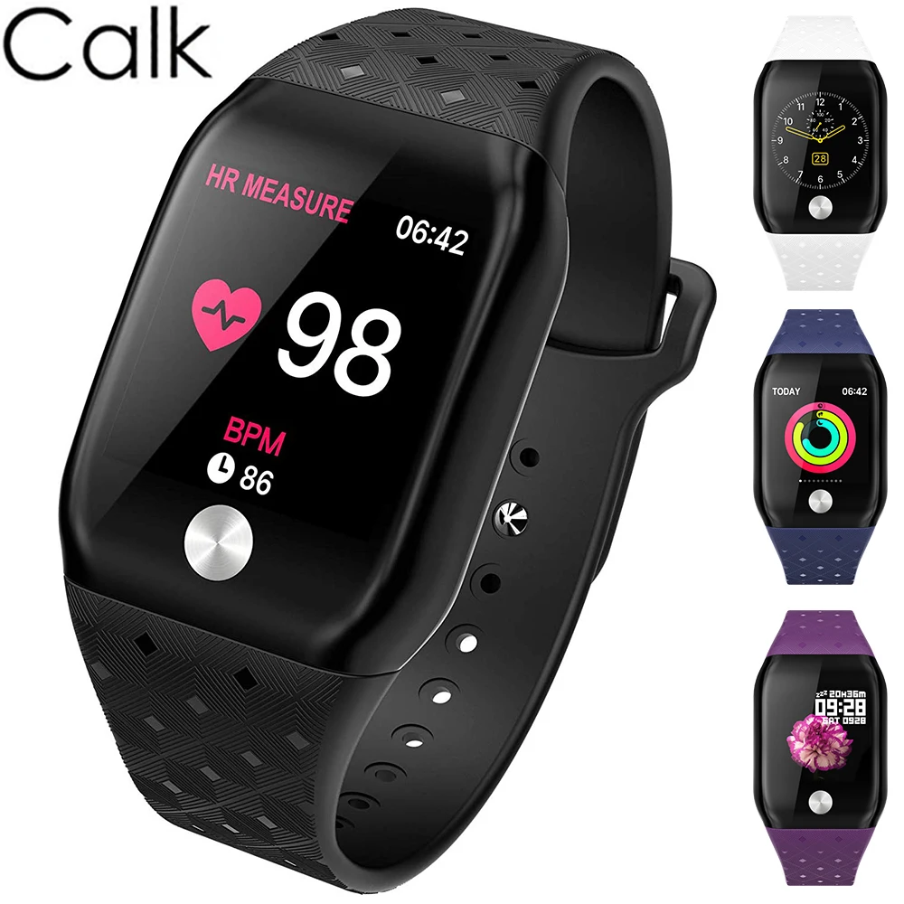 CALK A88 + Bluetooth Смарт часы 0 66 &quotOLED водонепроницаемый экран браслет здоровья для IPhone