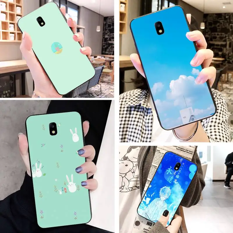 Синий серии чехол для телефона Samsung J2 J200 J4Plus J5Prime J6 J7 J2prime J2Pro чехол|Чехлы-накладки| |
