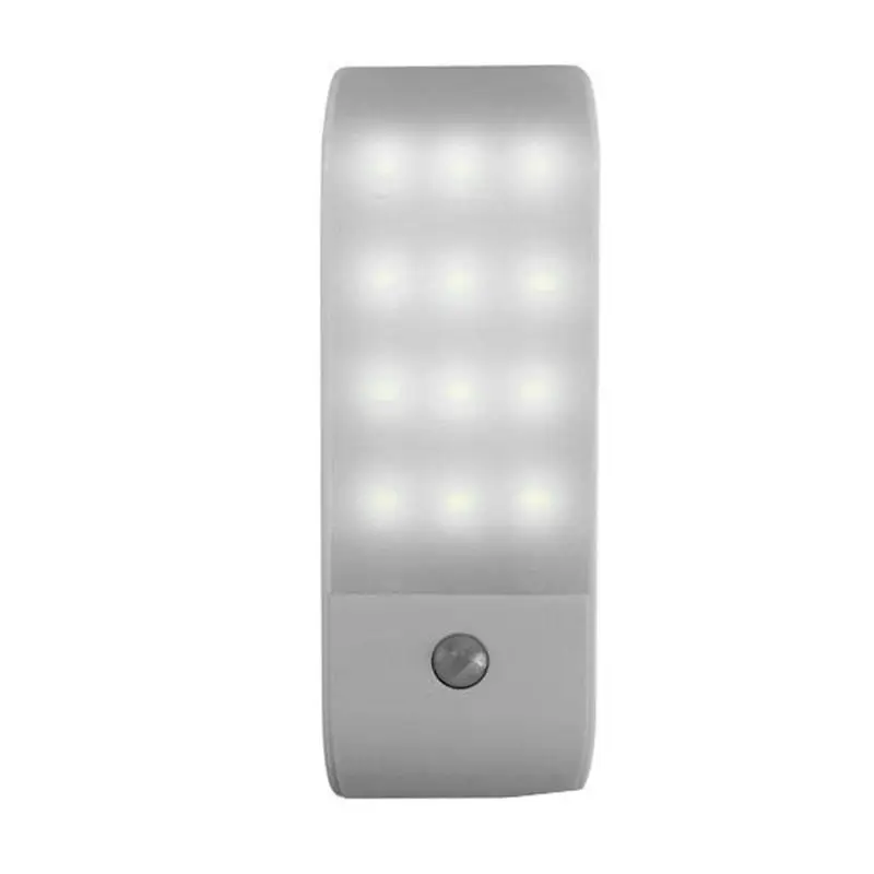 12LED USB Перезаряжаемые движения индукционный Сенсор ночник для шкафа лампа 3