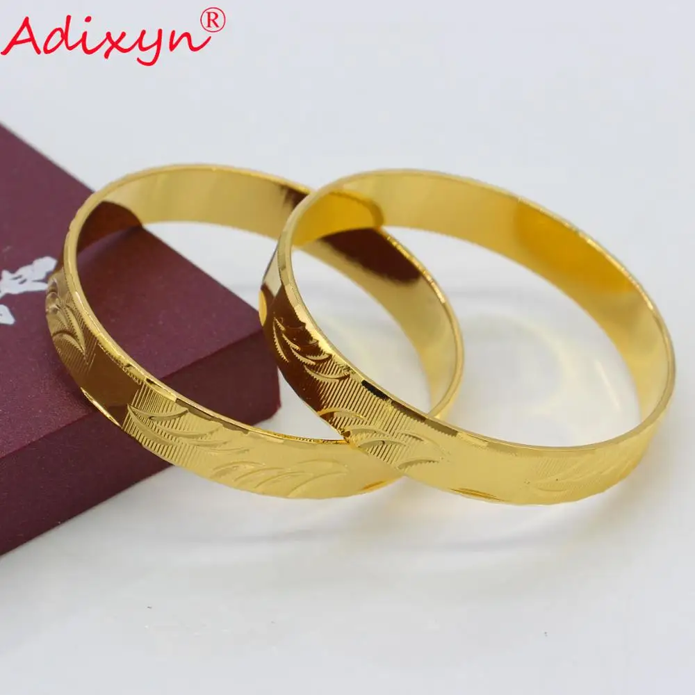 Adixyn/2 шт., золотой цвет, для девочек/малышей/детей, браслет и браслет для детей, подарок на день рождения, N080812