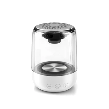 

Bluetooth Wireless Speakers Waterproof Stereo Column Portable Speaker Romantic Colorful Light Support TF Card with Mic