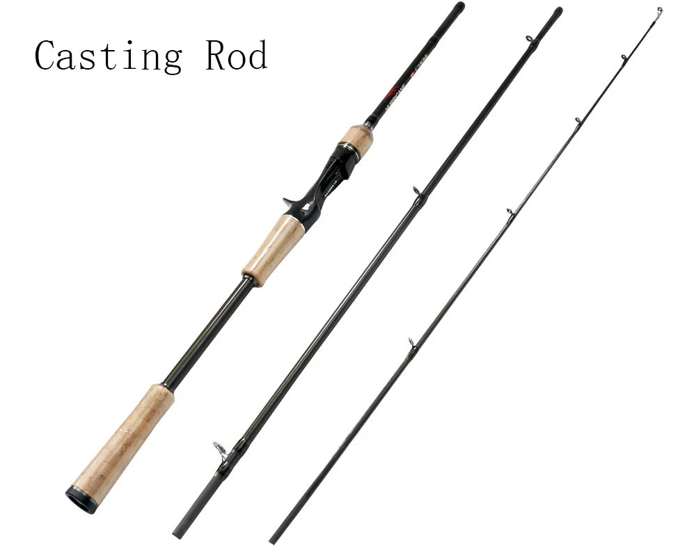 Casting Rod 1,8 m 2,1 m 2,4 m 2,7 m 3 Секции Удочка для забрасывания наживки форели путешествия стержень Сверхлегкий Спиннинг; Удочка; 5g-20g M/ML/MH стержень 10-15lb - Цвет: Casting Rod