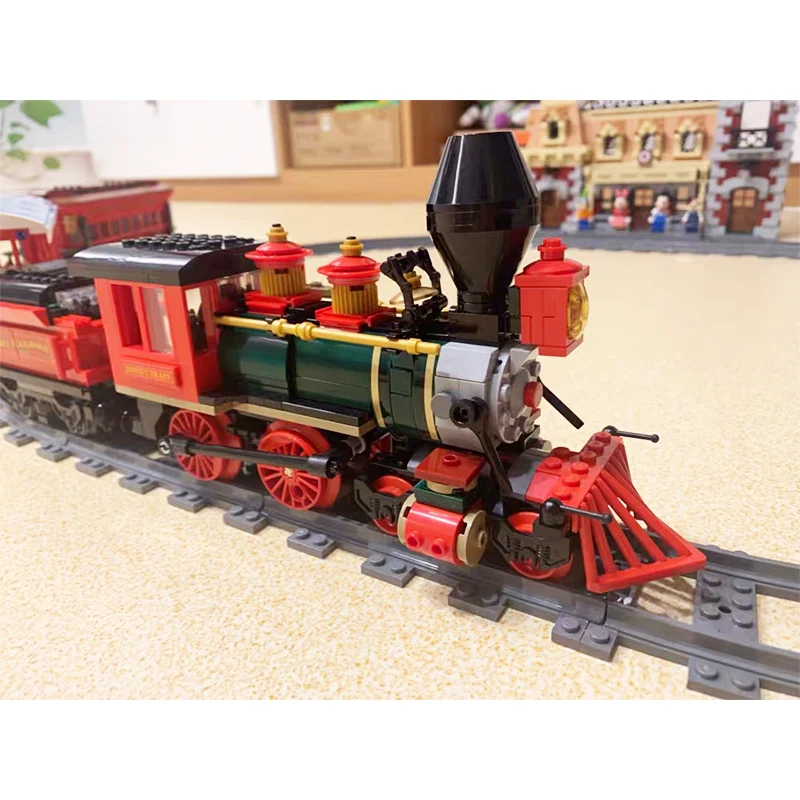

In Stock J11001 3350pcs Train And Station Compatible Legoinglys 71044 Building Bricks Educational Toy Christmas Best Xmas Gifts