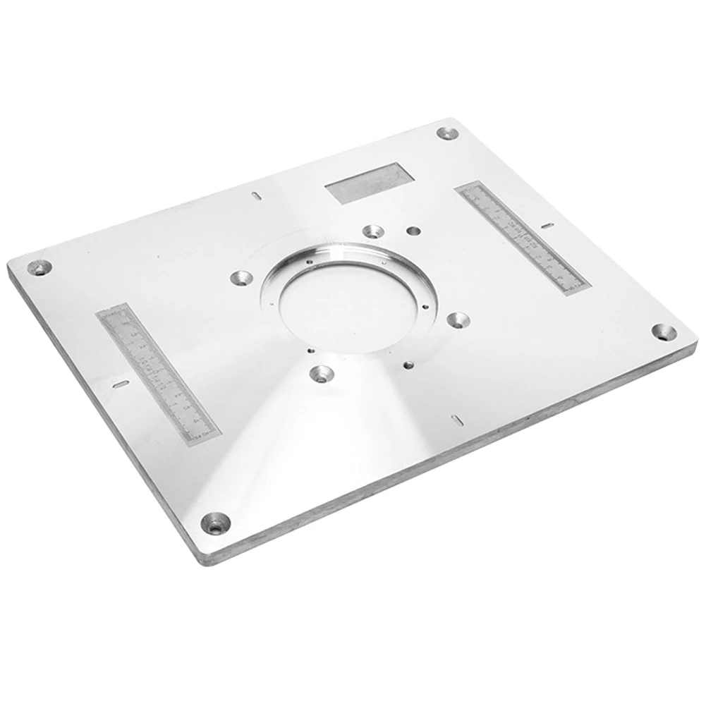 

Electric Wood Milling Trimming Machine Flip Plate Guide Table Aluminum Router Table Insert Plate For Woodworking Work Bench