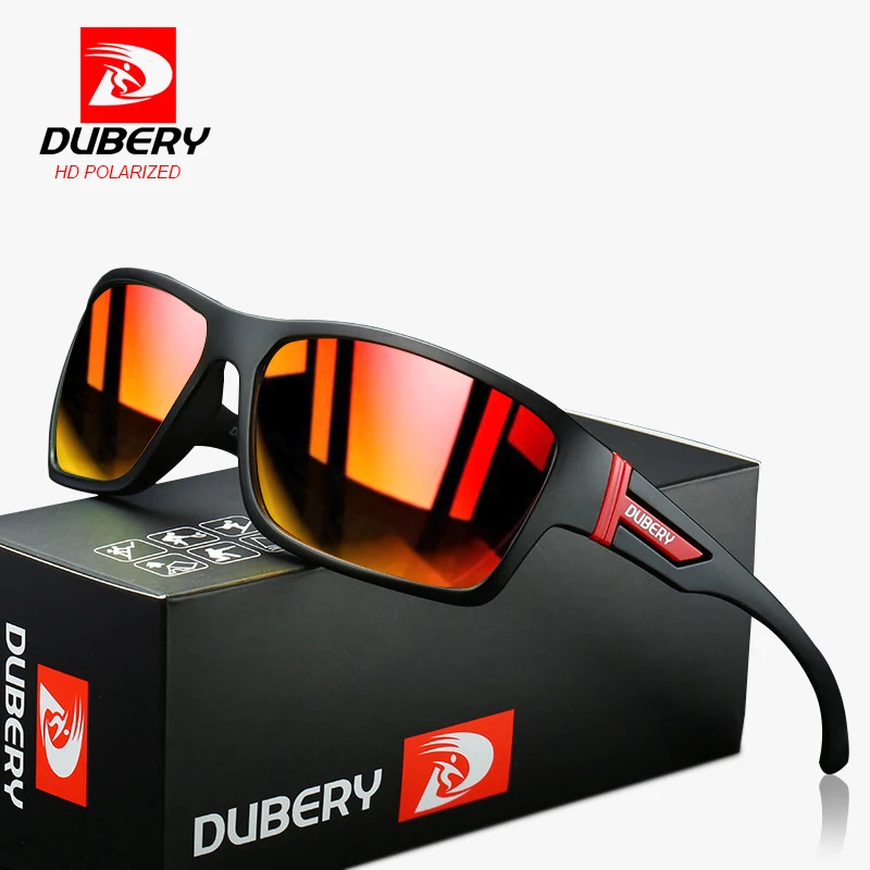 DUBERY Mens Sport Polarized Sunglasses Outdoor Riding Driving Goggles Glasses 