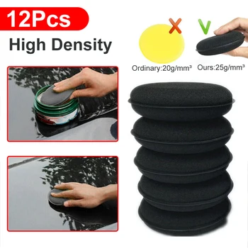 

12pcs Car Waxing Polish Foam Sponge Wax Applicator Cleaning Detailing Pads Kit