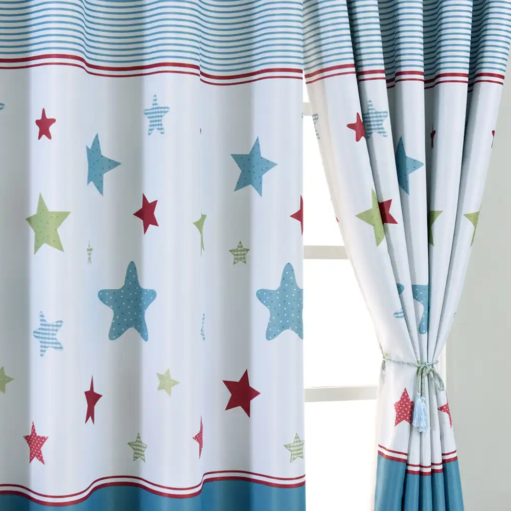 cortinas cortas w100xl200cm para ninos decoracion de dormitorio pequenas pc011c 1 uds