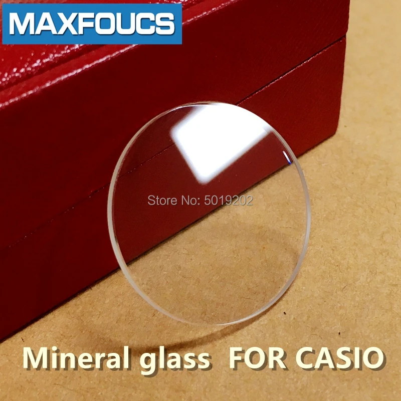 Uhrenglas Edifice Ersatzteil Mineralglas rund für Casio EFR-529 