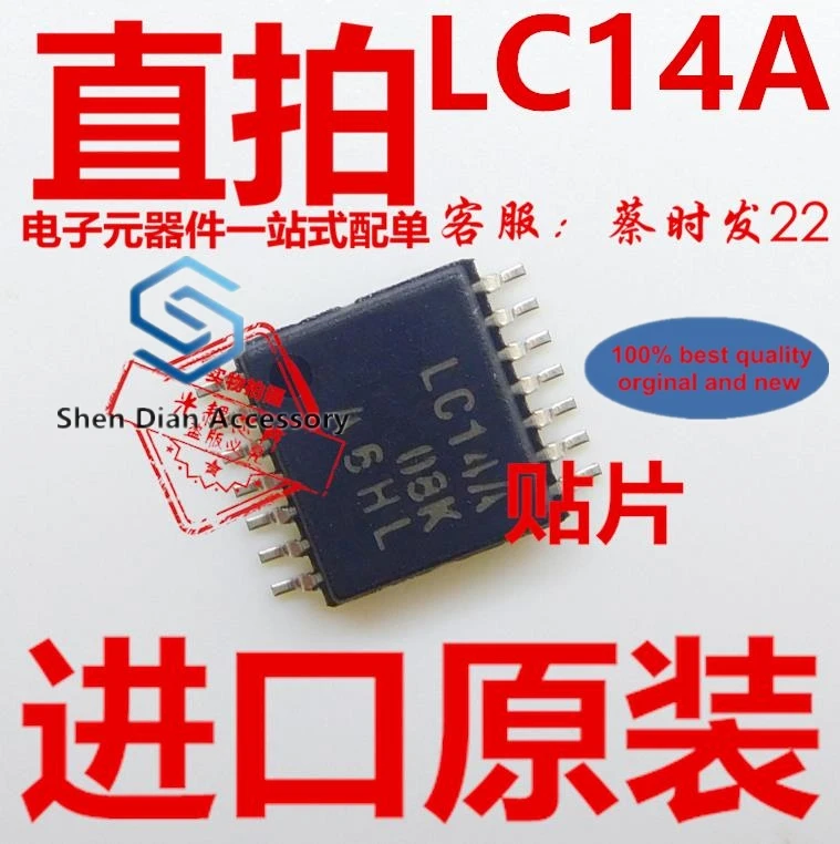 

10 шт., 100% оригинальные новые модели, SN74LVC14APW, патч TSSOP14 LC14A, чип