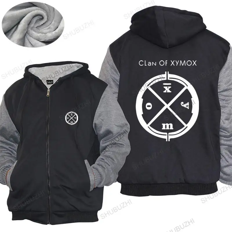 Мужское зимнее хлопковое теплое пальто свободные топы толстовка с логотипом CLAN OF