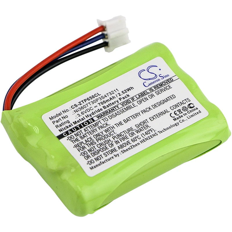 Cameron sino 700 мА/ч, Батарея для zte WP650 WP850, Ni3607T30P3S473211