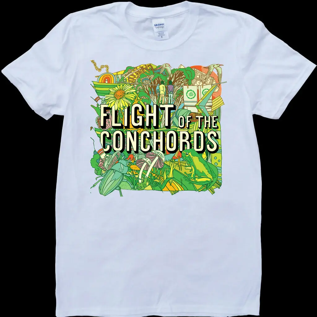 Flight Of The Conchords Men's White Custom Made T-Shirt |