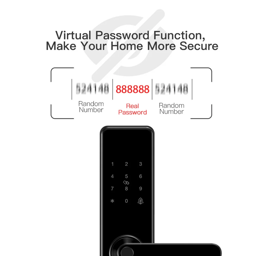  Yi-LOCK Smart Door Fingerprint Security Home Keyless Lock Wifi Password RFID Card Wireless App Phon - 4000079389251