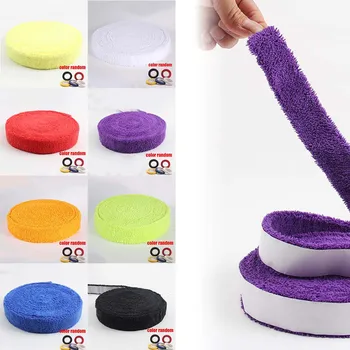 

5m*3.2cm Badminton Tennis Racket Towel Grip Sweatband + Sealing Adhesive Tape Anti-slip Breathable Comfortable