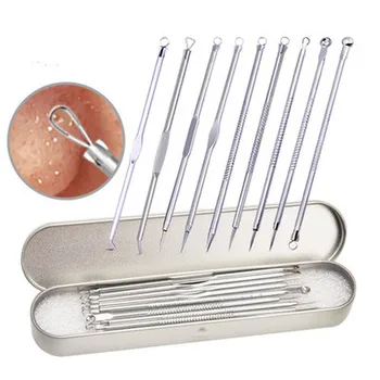 

1 Set Silver Blackhead Comedone Remover Needles For Squeezing Acne Pimple Blemish Extractor Face Skin Care Beauty Tools