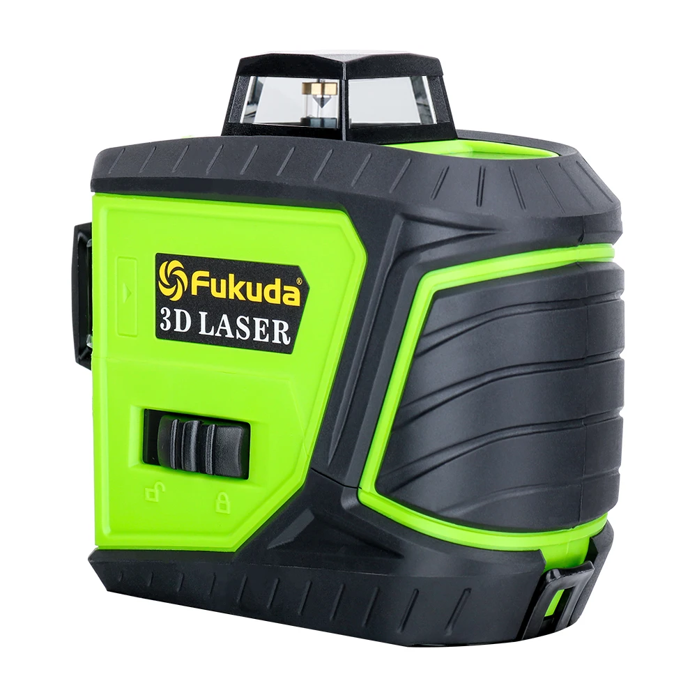 Günstige Fukuda rotary laser level 360 12 linien 3D grüne strahl laser leveler Selbst Nivellierung Horizontale Vertikale Kreuz laser linie MW 93T neue