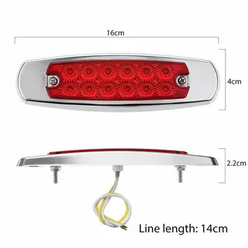 

Red Marker Lights Side Truck For Peterbilt 12V/24V Practical Brand new