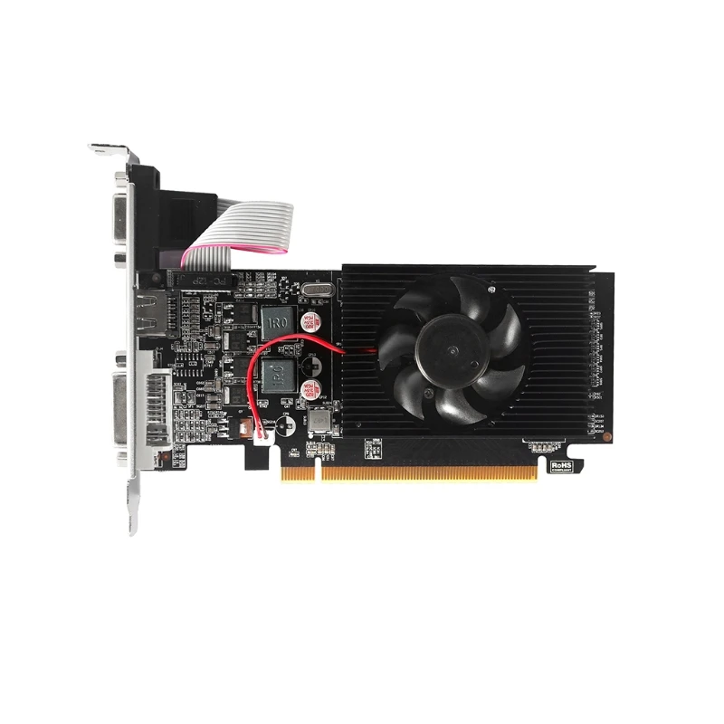 Видеокарта GeForce GT 740 2 Гб 128 бит GDDR5 для игр NVIDIA Geforce низкопрофильная PCI-E