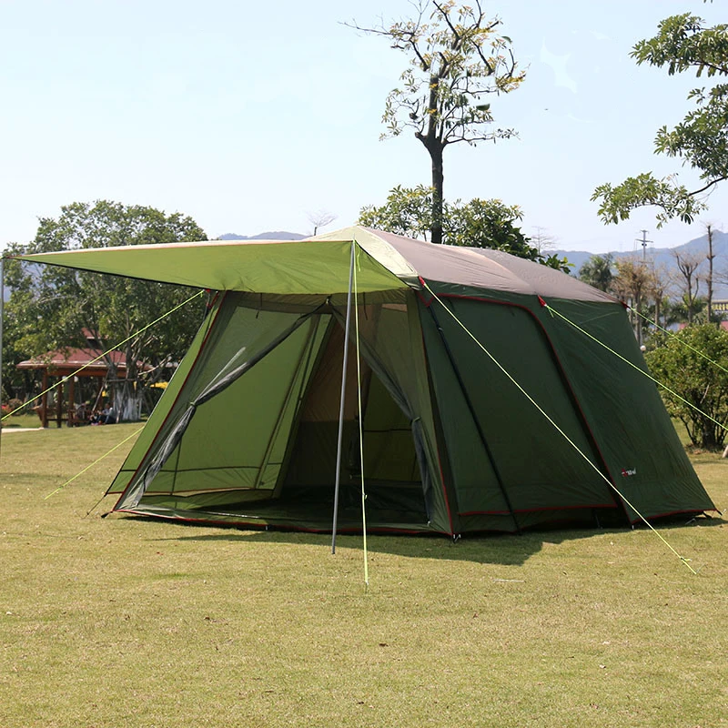 Grande Tente Familiale 5-8 Personnes – 2 Chambres + Salon – Camping Dôme Portable Neuve