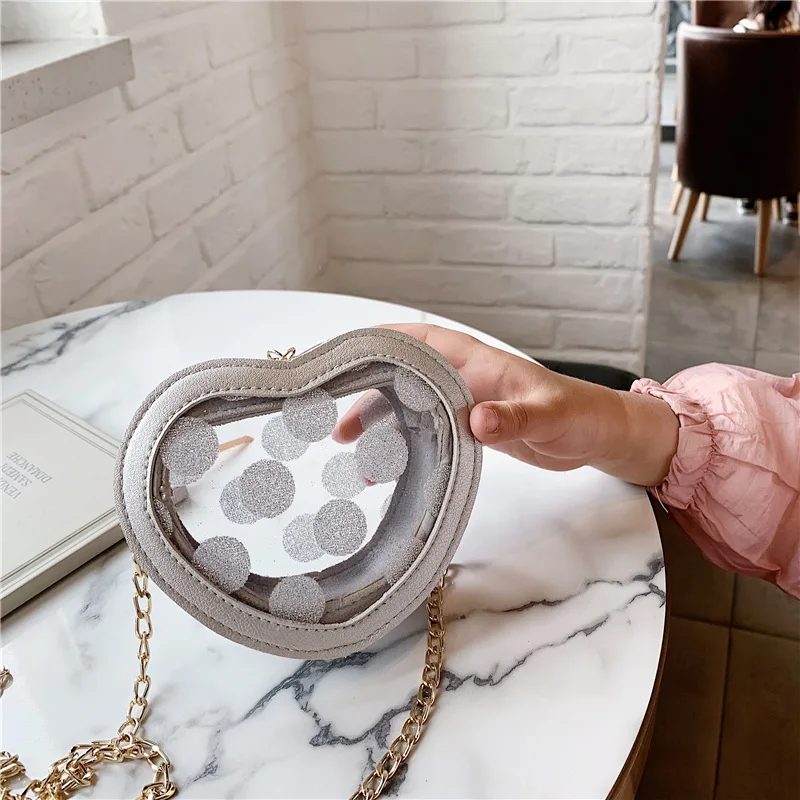 silver heart Искусственная кожа горошек для женщин круглый кошелек для монет Детский кошелек для детей, маленькая сумочка, сумочка для денег bolsa carteira feminina для девочек - Цвет: silver heart