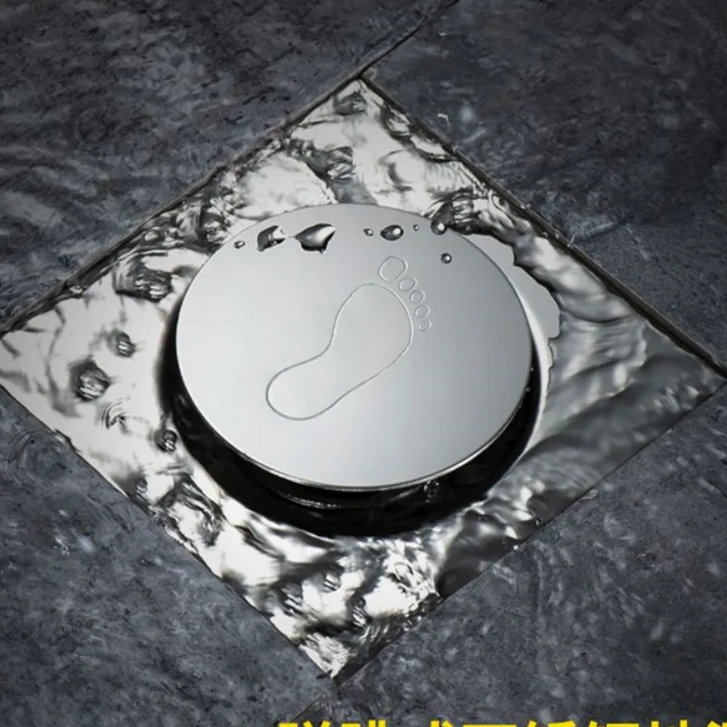 

Round drain standing foot for bathroom floor cover shower room drain plug Push Down 10X10CM or 15X15CM WJ111518