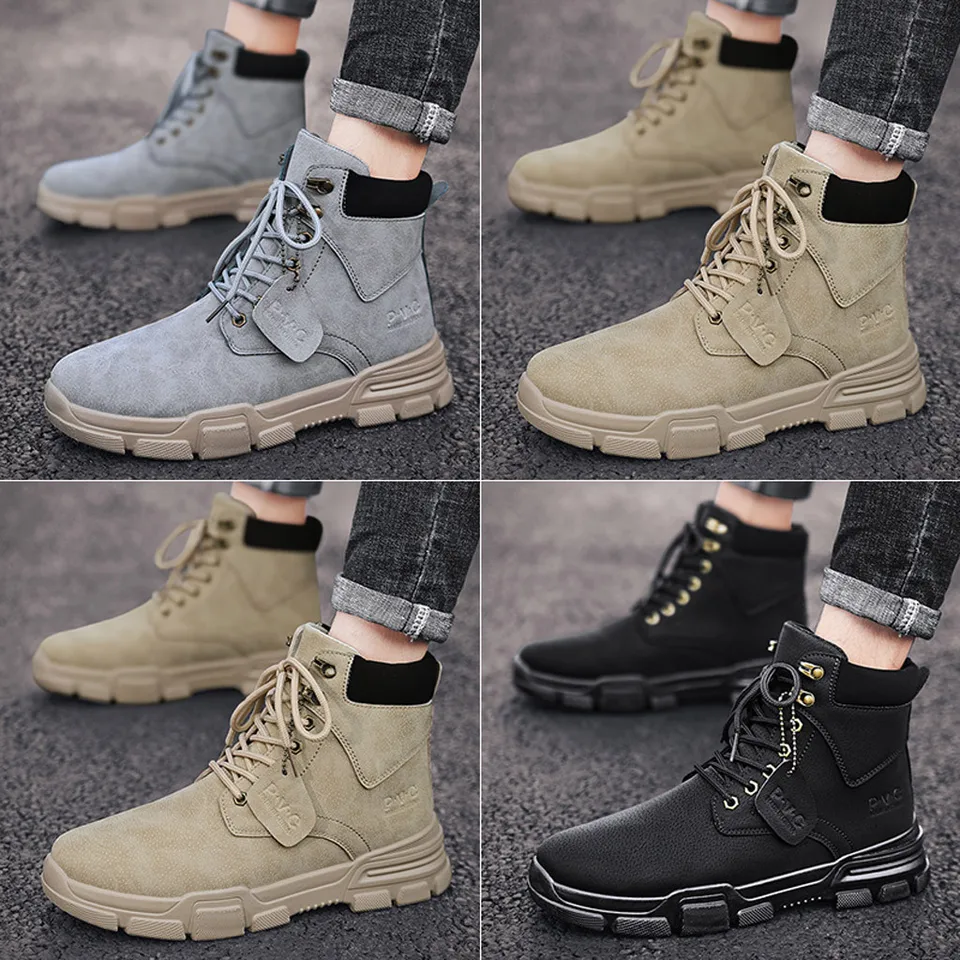 work boots and shorts