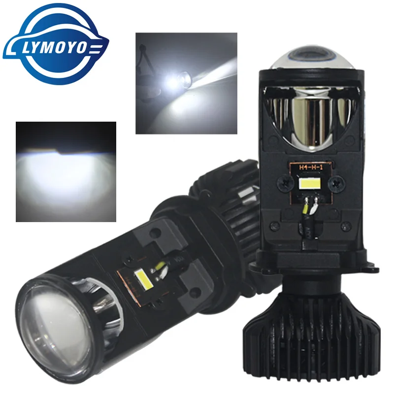

LYMOYO 2PCS/Set H4 LED 70W Mini Projector Lens Hi/Lo Beam High power Car Headlight Bulbs Car Styling Automobiles Auto Lamp 6000K