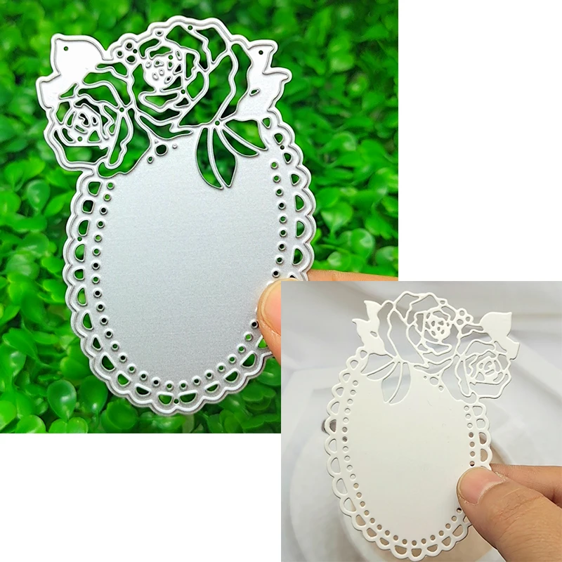 Metal cutting die is suitable for DIY scrapbook greeting card making 3D  creative multifunctional oval flower background 2021 - AliExpress