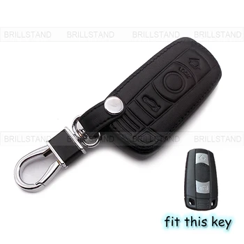 

Leather Car Remote Key Fob Holder Case Cover for BMW E34 E83 X5 X6 E60 F30 F10 E38 X1 X3 E46 E53 F10 G30 X4 E39 G38 1 3 5 7