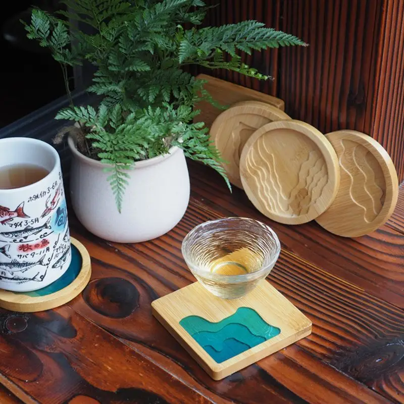 УФ смола AB клей деревянный поднос чашки DIY эпоксидная подставка Ремесла Изготовление