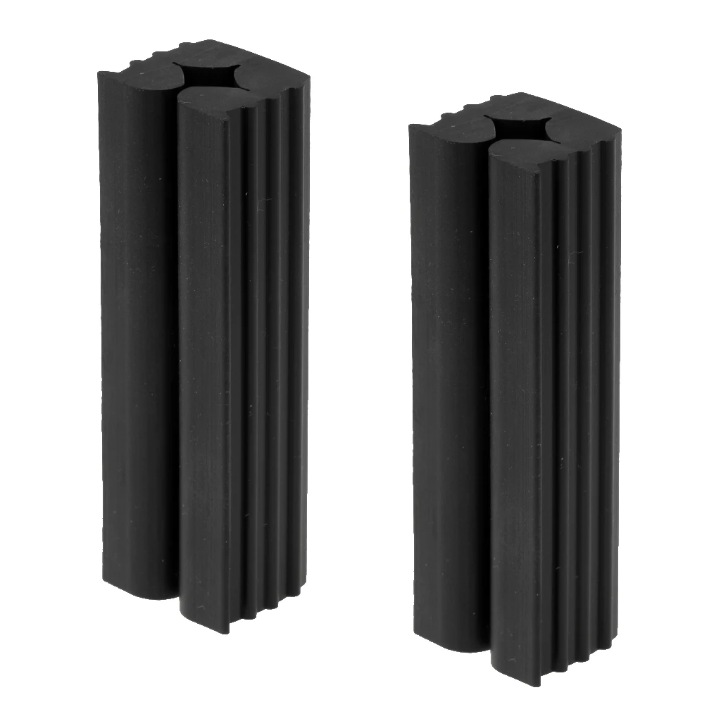 2 Pieces Rubber Golf Vice Clamps For Golf Club/Shaft/Gripping Repairs Black 2 Pieces Rubber Golf Vice Clamps For Golf Club/Shaft/Gripping Repairs Black