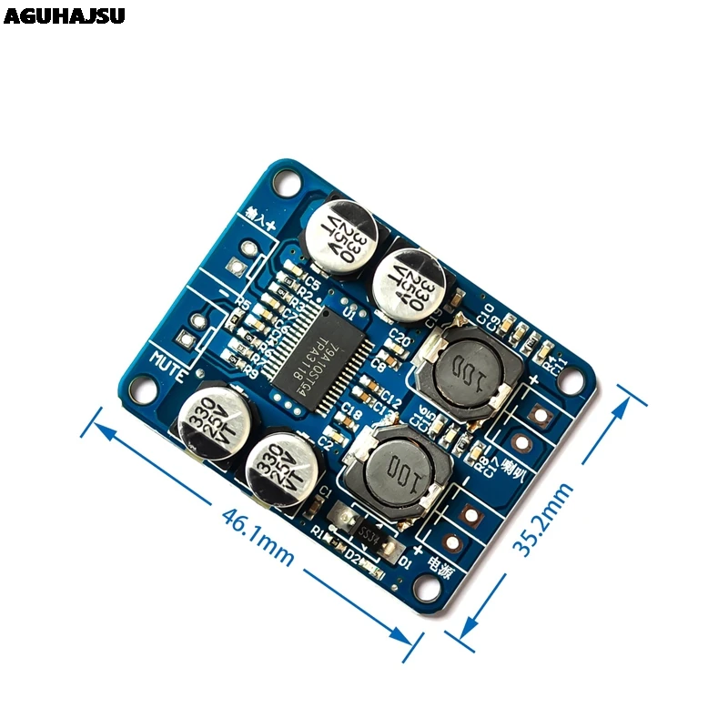 1 шт. DC 12 V-24 V TPA3118 60 Вт подойдет как для повседневной носки, так цифровой аудио Мощность Плата усилителя модуль усилителя