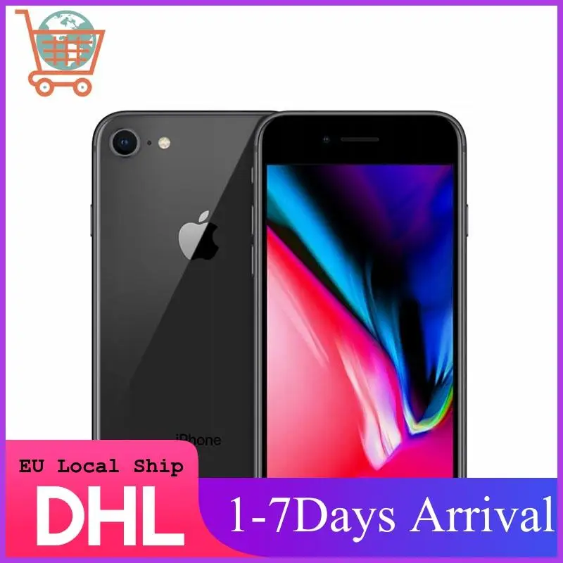 Мобильный телефон Apple iPhone 8 64 ГБ/256 ГБ IOS 3D Touch ID 4G LTE 12 МП 4 7 дюйма сканер отпечатка