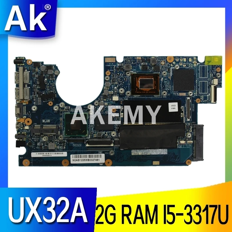Материнская плата SAMXINNO для ASUS UX32A Laotop UX32VD UX32V 90R-NYOMB1500Y с 2G RAM I5-3317U | Компьютеры и офис